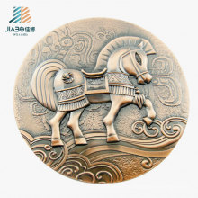 High Quality 3D Horse Custom Bronze Coin for Souvenir Gift